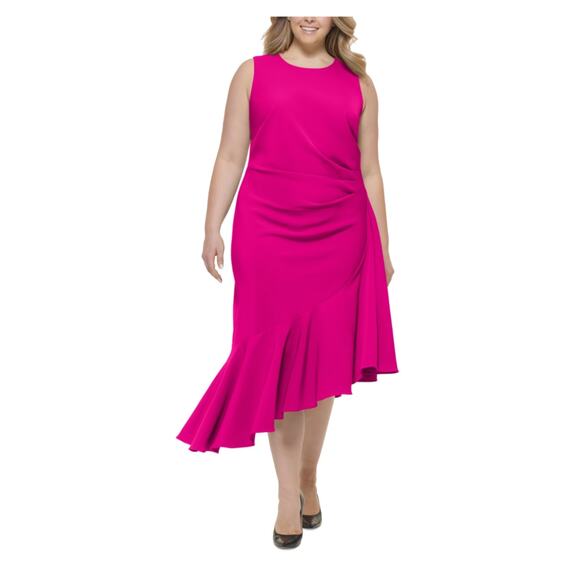 Eliza J Dresses & Skirts - Eliza J Women's High Low A-Line Sleeveless Cocktail Dress Colorful Pink Size 20W